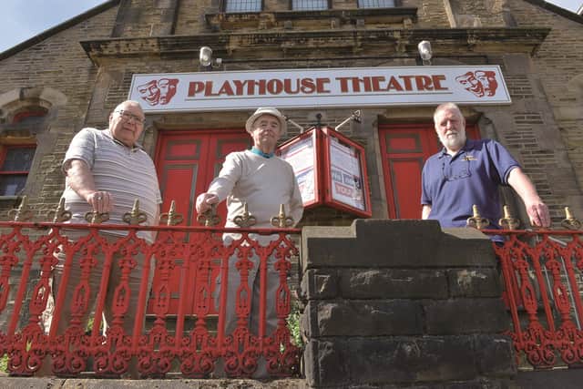 L-R producer and director Jeff Tiler, chairman Chris Thorpe and technical manager John Hill