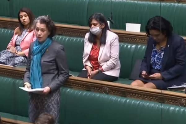 Sarah Champion speaking about the Ukraine plight in the Commons this week