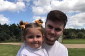 Grace with her daddy Connor Pleasance