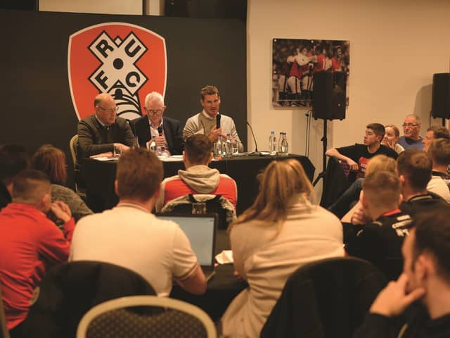 The fans forum at AESSEAL New York Stadium. Pictures by Kerrie Beddows