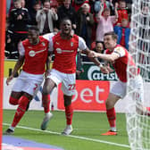Hakeem Odoffin celebrates his goal against Middlesbrough
