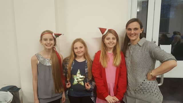 From left to right are Maisy Oldale, Bethany Egan, Violet Grady, and Olivia Egan.