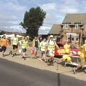 Fundraisers on the bed push