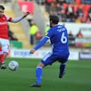 Dan Barlaser in action against Bristol Rovers. Picture by Steve Mettam