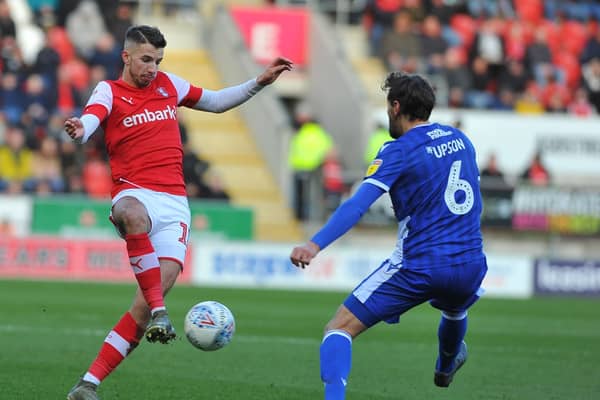 Dan Barlaser in action against Bristol Rovers. Picture by Steve Mettam