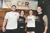 The Rotherham CrossFit team left to right Liwas Phulikas, Ruta Lendraitene, Georgina Davenport and Matt Rodway.