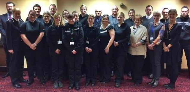 Newly-qualified PLOD officers of South Yorkshire Police.