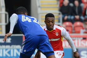 Darnell Fisher in action against Ipswich