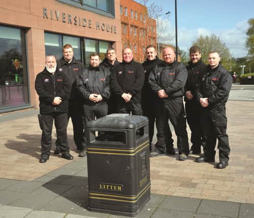 The council's litter and dog foul enforcement team. 170692-1