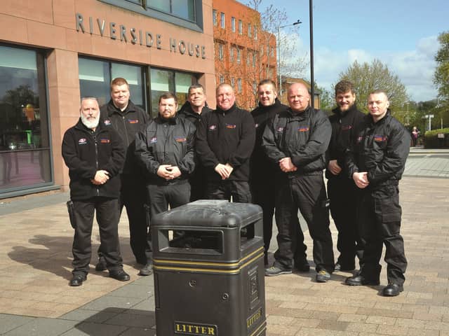 The council's litter and dog foul enforcement team. 170692-1