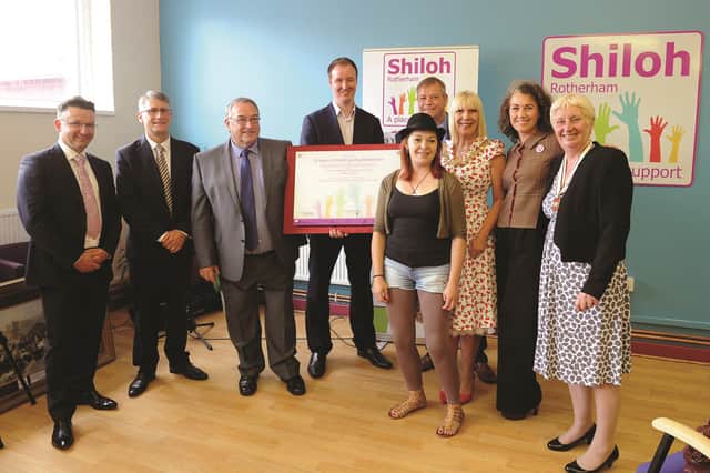 Shiloh Rotherham, recently held the official opening of their new premises at the old weighbridge on Station Road, Masbrough. Dignatries and partners at the opening. 171267-12