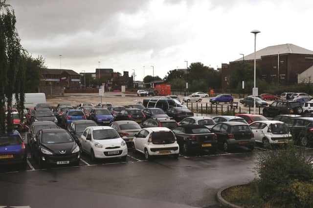 New parking at Forge Island, Rotherham Town Centre.