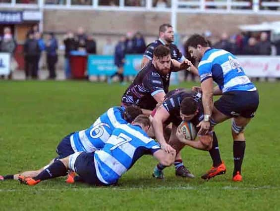 Action from Saturday's win over Darlington Mowden Park. Pictures: DAVE POUCHER
