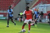 Freddie Ladapo in action against Wycombe. Pictures by Kerrie Beddows