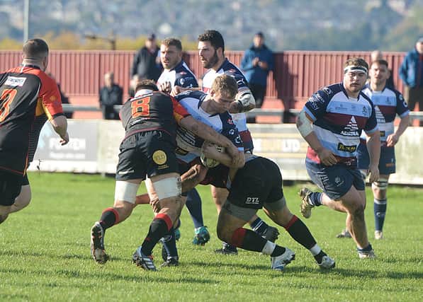 Action from Rotherham Titans' win over Hull. Picture by Kerrie Beddows
