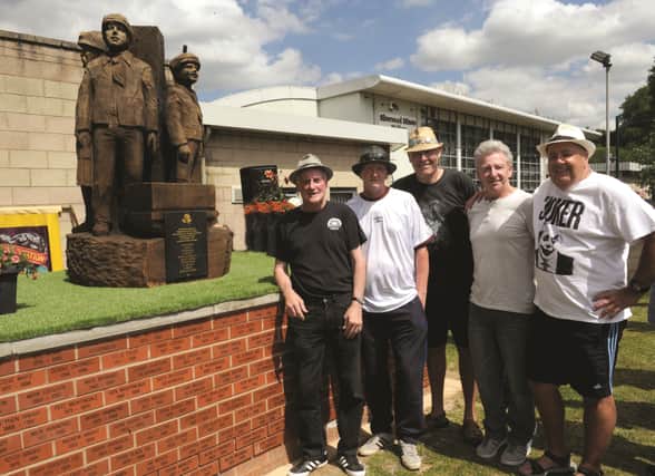 A new memorial dedicated to the 10 miners who died in the Silverwood Colliery 'Paddy Mail' disaster of 1966 was unveiled at Silverwood Miners Welfare on Wednesday. Club members who helped bring the memorial to fruition, (from left to right) Ian Evers, Dean Willoughby, John Charles, Ian Willoughby and Dave Roper. 220523-7