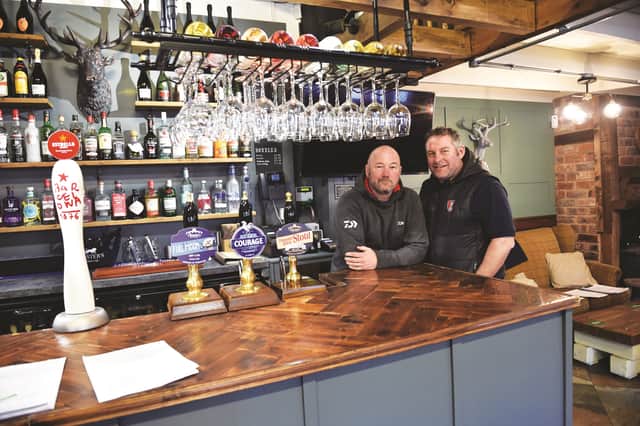 Deer Park Farm Micro Pub facing closure. Owners Mark Rose (right) and Shaun Cristinacce. 220201-3