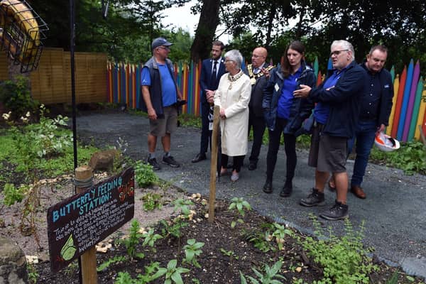 The Mayor and Mayoress of Barnsley, Cllr Mick Stowe and wife Elaine were special guests at the opening of the new Moni Beasts Garden at Old Moor RSPB, Wath, last Wednesday. s.