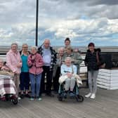 Residents and staff from Broadacres Care Home enjoy a day out at Cleethorpes.