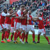 Rotherham United celebrate Will Vaulks' goal against Bolton last Saturday