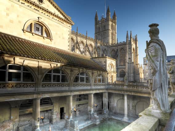 The Roman Baths and Bath Abbey. Picture courtesy of www.visitwiltshire.co.uk