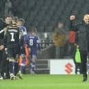 Paul Warne after the final whistle against MK Dons