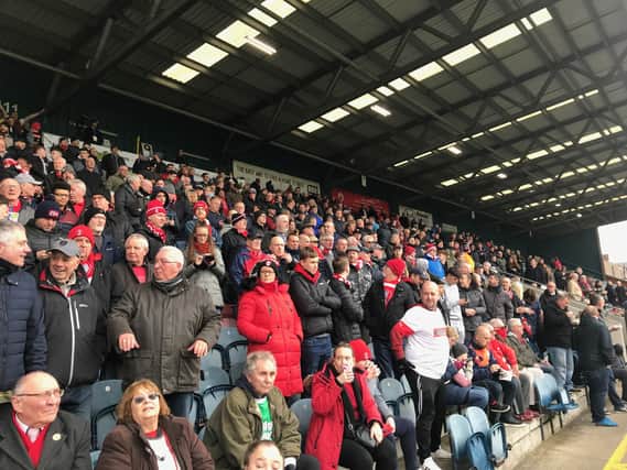 Millers fans at Rochdale