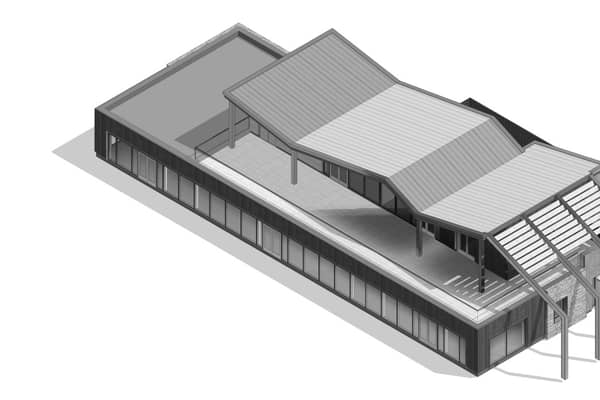 Artist’s impression of the proposed cafe building