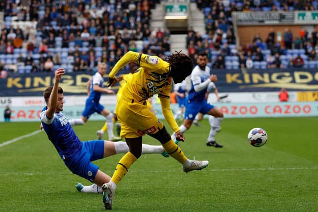 Domingos Quina in first-half action. Picture by Jim Brailsford