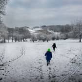 Snow in Herringthorpe Valley Park in January 2016.
