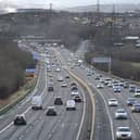 How the M1 motorway looked before the works started