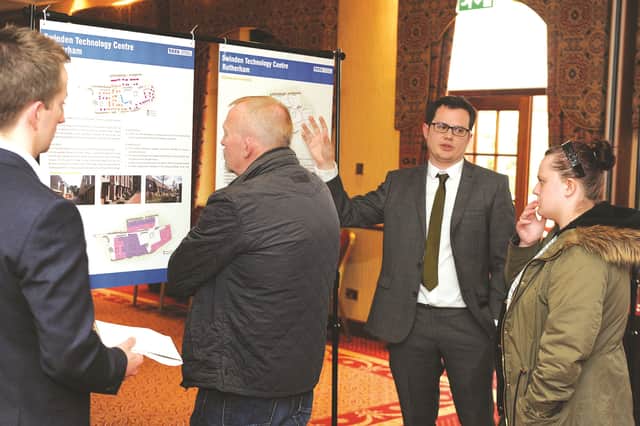 Property consultants Harris Lamb, recently held a public consultation session at the Carlton Park Hotel, over a proposed residential development of the old Swinden Technology Centre land they are hoping to build. 170698-3