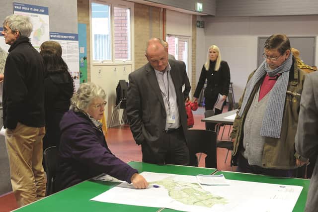 A public information session was recently held at Greasborough Primary school, for the housing development plans in the Bassingthorpe Farm area. 170717-5