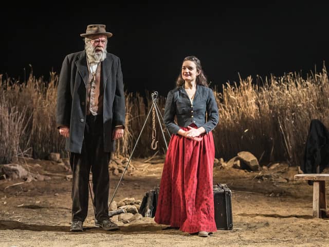 Matthew Kelly as Ephraim Cabot and Aoife Duffin as Abbie Putnam in Desire Under the Elms. Photo by Marc Brenner
