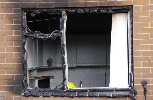 The fire spread to the house fascia 