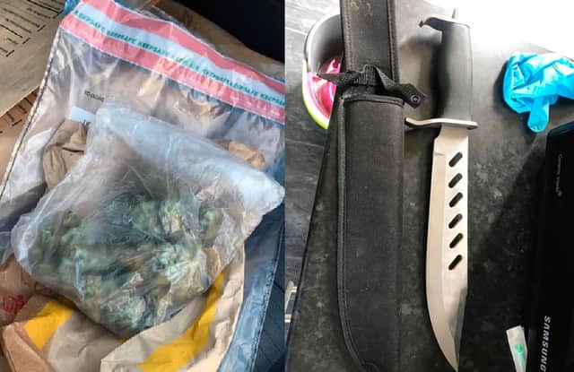Some of the drugs and weapons recovered