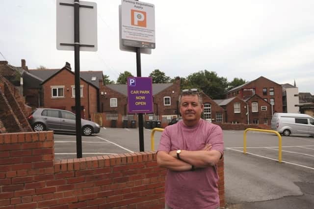 Andrew Court and his wife Liz have taken issue with the Percy Street car park operator