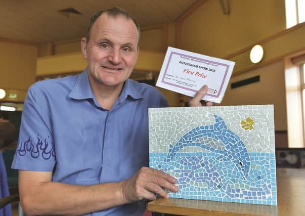 Dean with his winning tile