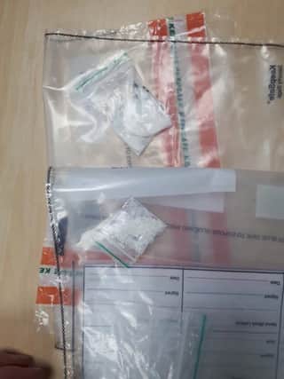 Some of the drugs seized on Saturday night (April 13).