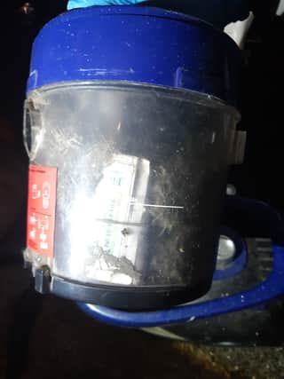 Cannabis and cash was found inside this vacuum cleaner