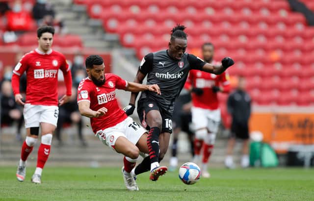 Freddie Ladapo in action at Bristol City. Picture by Jim Brailsford