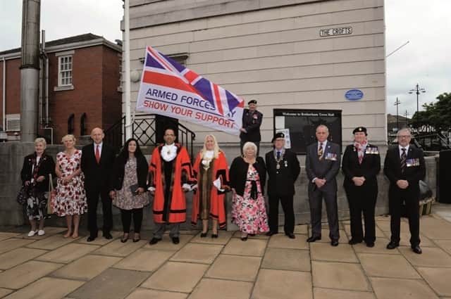 THERE were no crowds of thousands but Rotherham still marked Armed Forces Day by raising the flag back in 2021