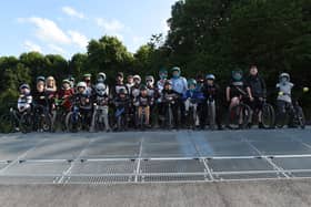 Riders at Rotherham BMX.