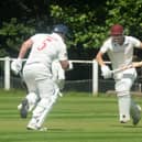 Jim Morgan and James Stuart in action for Tickhill against Appleby Frodingham. Picture by KERRIE BEDDOWS