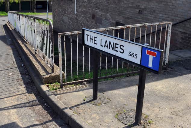 The Lanes, Herringthorpe near where the incident was alleged to have taken place