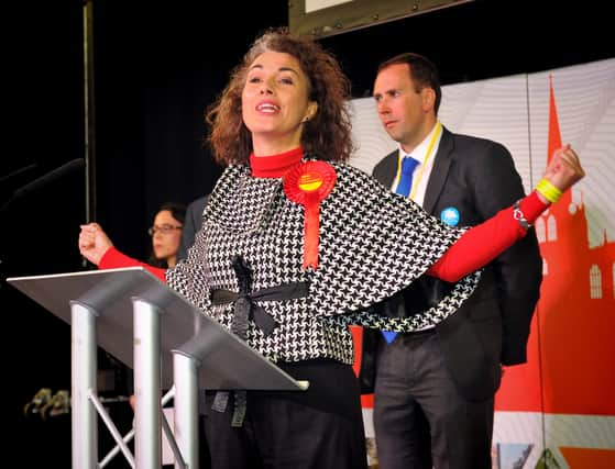 Sarah Champion, who extended her majority in Rotherham.
