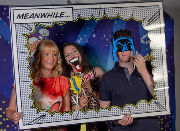 Superhero frame at the AESSEAL party