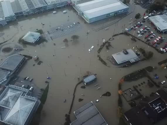 Aerial shot of Parkgate Shopping. Picture: Rapid Skips