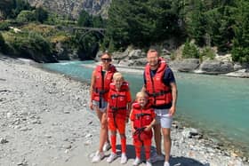 David Ball and his family enjoying life in New Zealand