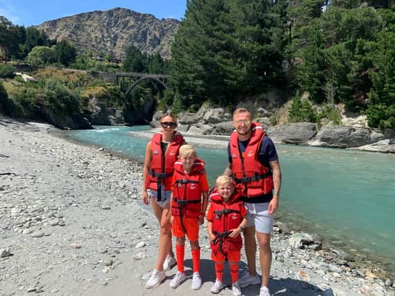 David Ball and his family enjoying life in New Zealand